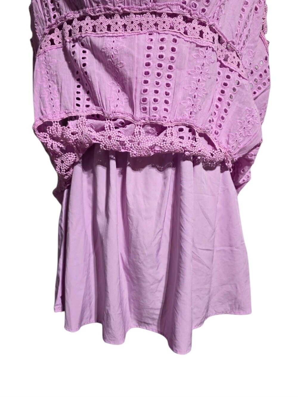 STRUT & BOLT LAVENDER EYELET MIDI DRESS SZ M - Picture 7 of 11